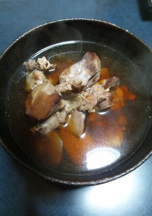 梅干しの種で♪甘くない鶏肝煮-レシピのメイン写真