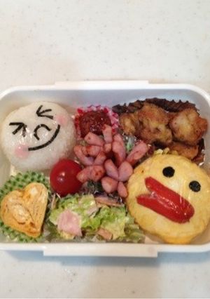 キャラ弁♪ムーン＆サリーおにぎり-レシピのメイン写真