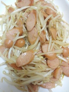 ウインナーともやしの炒めもの-レシピのメイン写真