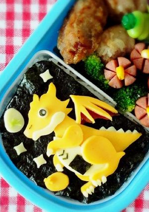 キャラ弁＊パズドラ レアガチャドラ♪-レシピのメイン写真