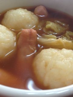朝食はこれだけでOK!ご飯団子スープ-レシピのメイン写真