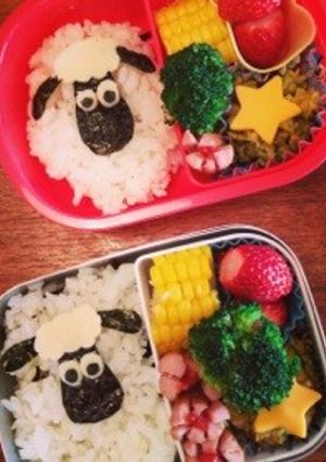 キャラ弁♪ひつじのショーン♪-レシピのメイン写真