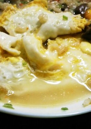 炊き込みご飯で和風スープオムライス♪-レシピのメイン写真
