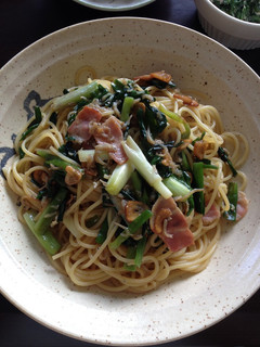 *わけぎとベーコンの和風パスタ*-レシピのメイン写真