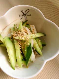 納豆添付のタレできゅうりサラダ-レシピのメイン写真