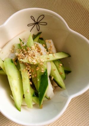 納豆添付のタレできゅうりサラダ-レシピのメイン写真