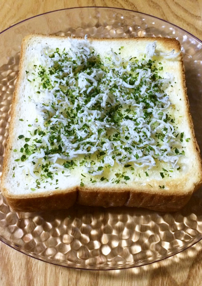 和風♫しらす＆あおさトースト-レシピのメイン写真