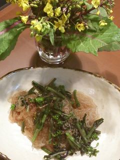 紅菜苔の春雨炒め-レシピのメイン写真