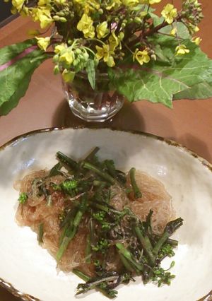 紅菜苔の春雨炒め-レシピのメイン写真