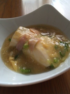 豆腐のふわふわ柔らか卵あんかけ-レシピのメイン写真