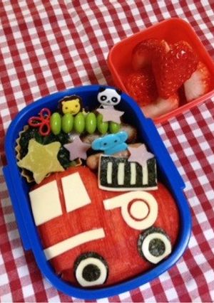 デコ弁◆消防車-レシピのメイン写真