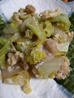 白菜と油揚げの卵とじ-レシピのメイン写真