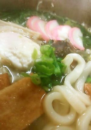 糀の実まいたけ昆布で鍋焼きうどん-レシピのメイン写真