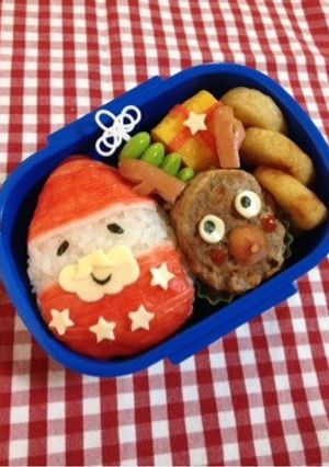 デコ弁◆サンタさん＆トナカイ-レシピのメイン写真