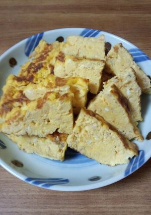 ☆ﾂﾅとめんつゆで卵焼き☆-レシピのメイン写真
