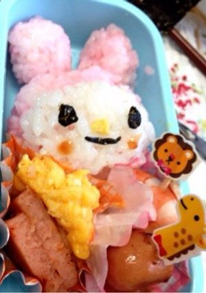 マイメロディのお弁当-レシピのメイン写真