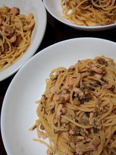 高菜ジャケのクリームパスタ-レシピのメイン写真