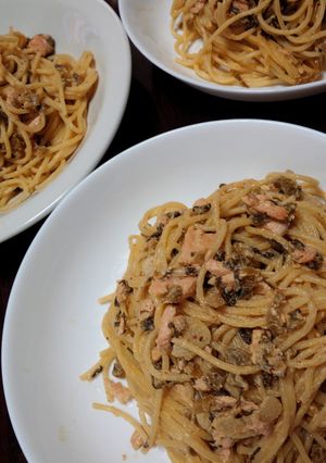 高菜ジャケのクリームパスタ-レシピのメイン写真