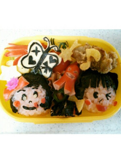 女の子おにぎり☆キャラ弁-レシピのメイン写真