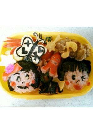 女の子おにぎり☆キャラ弁-レシピのメイン写真