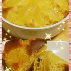 รูปของ グラタン皿で作る♪りんごたっぷりケーキ