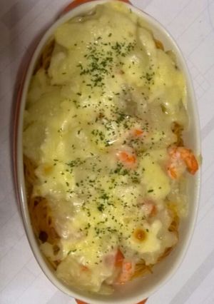 スパゲティーグラタン☆リメイク料理☆-レシピのメイン写真
