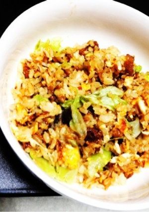 簡単☆豚バラとレタスのチャーハン-レシピのメイン写真