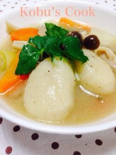 ☆もっちりモチモチすいとん汁〜☆-レシピのメイン写真