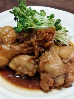 鶏手羽元のホロホロ甘辛煮込み~醤油~-レシピのメイン写真