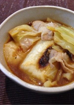 豚バラと春キャベツのお餅スープ♡-レシピのメイン写真