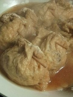 色々入った巾着煮-レシピのメイン写真