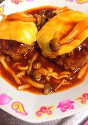 チーズinハンバーグ٩(◦`꒳´◦)۶-レシピのメイン写真