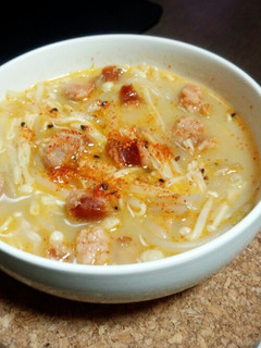 レンジで簡単節約♪モヤシとえのきのスープ-レシピのメイン写真