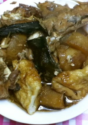 ヒラスのあら煮-レシピのメイン写真