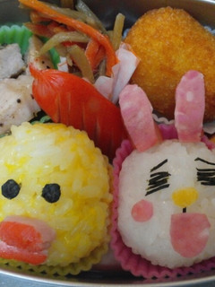 ラインキャラ弁-レシピのメイン写真