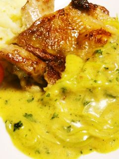 チキンソテー【カレーソース】-レシピのメイン写真