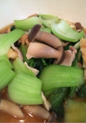 ★簡単★パパッと‼︎青梗菜の豚バラ茸煮！-レシピのメイン写真