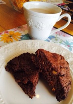 バター不使用！スタバ風Wチョコスコーン-レシピのメイン写真