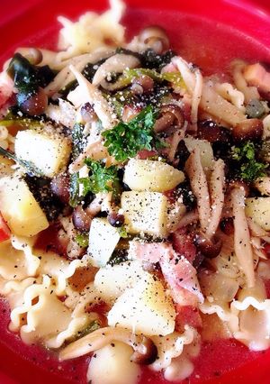 ほっこり体温まる美味しいスープパスタ♡-レシピのメイン写真