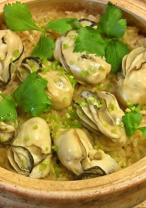 土鍋で!牡蠣ご飯♪-レシピのメイン写真