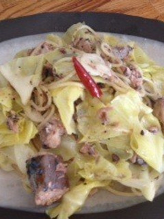 鯖缶とキャベツで簡単ペペロンチーノ-レシピのメイン写真