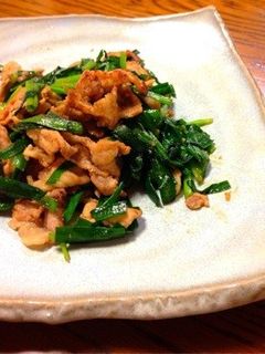 ❀豚肉とニラの塩麹炒め-レシピのメイン写真