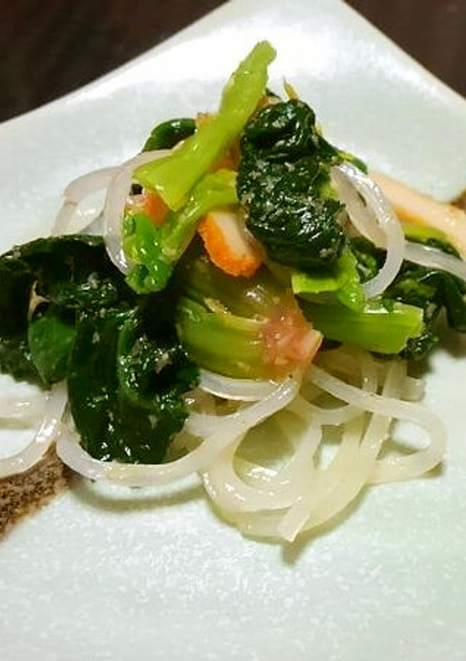 ほうれん草と薩摩揚げ・マロニーの和え物♪-レシピのメイン写真