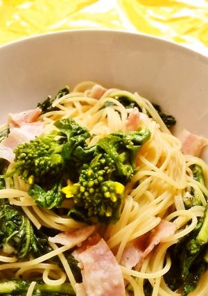 ☺簡単ランチ✿菜の花とベーコンのパスタ☺-レシピのメイン写真