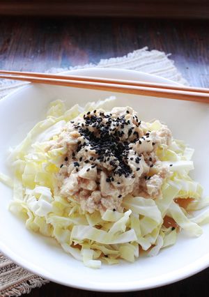 何コレ！簡単！豆腐とキャベツのサラダ-レシピのメイン写真