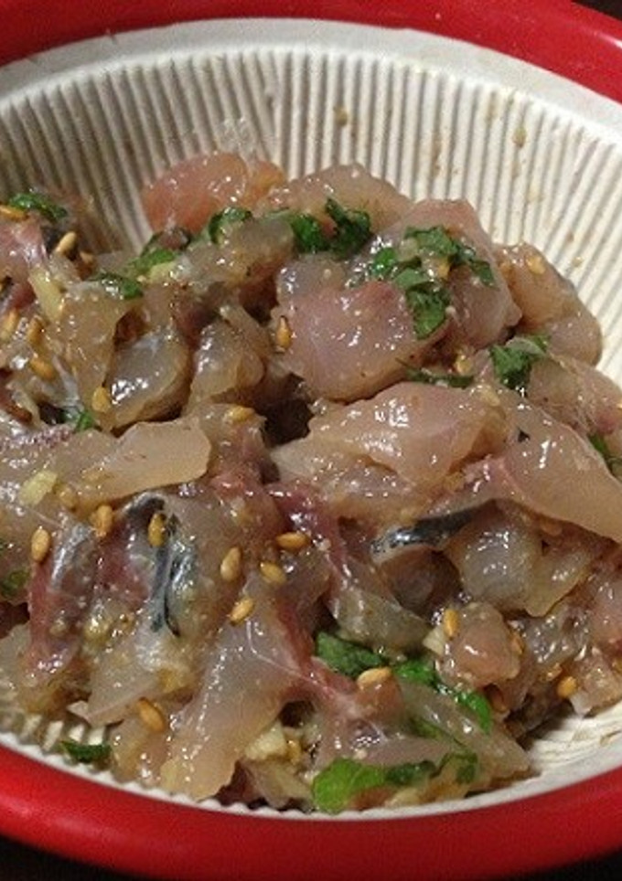 簡単おつまみ☆お手軽な胡麻鯵-レシピのメイン写真