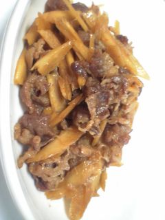 ご飯にあう!!牛&ゴボウ甘辛煮-レシピのメイン写真
