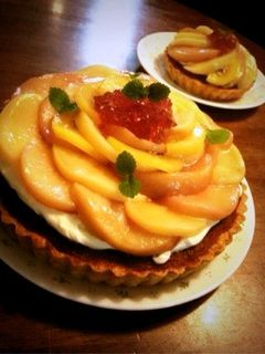 ☆桃のコンポートタルト☆-レシピのメイン写真