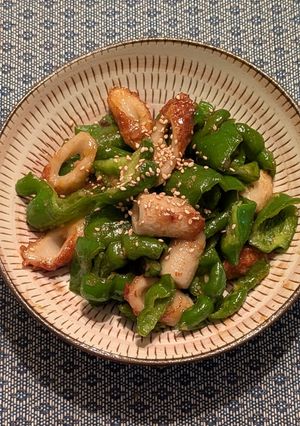ピーマンとちくわの味噌炒め-レシピのメイン写真