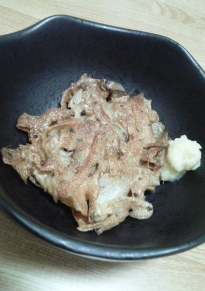 【節約】長芋の皮でかき揚げ【簡単】-レシピのメイン写真
